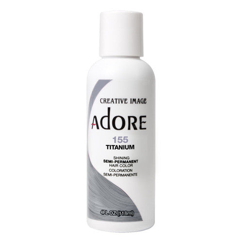 Semi-Permanent Haircolor by Adore #155 Titanium, 4 Oz